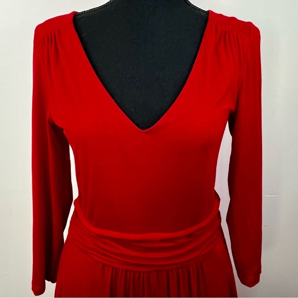 Boden Juliet Poinsettia Jersey Midi Dress (Size 6 R) - Picture 6 of 13